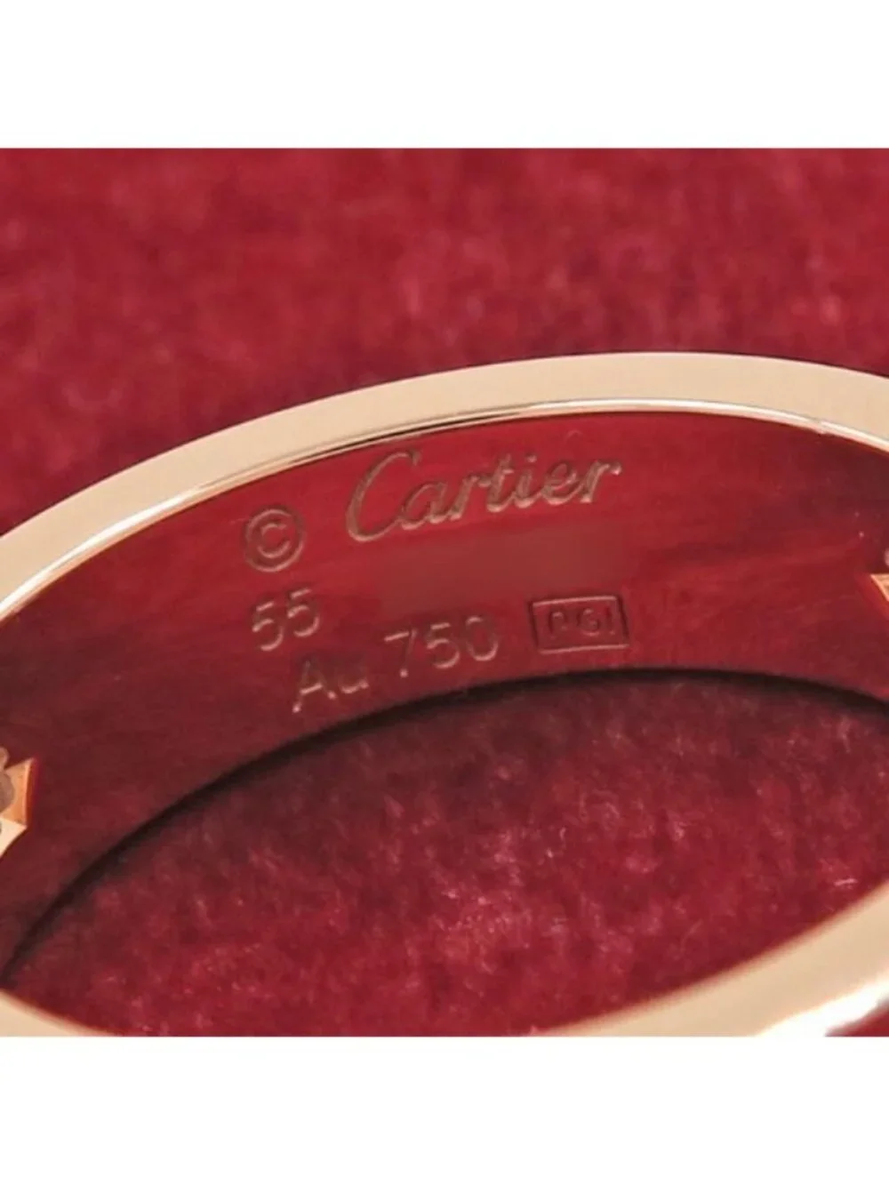 Cartier Love Ring Half Diamond 55